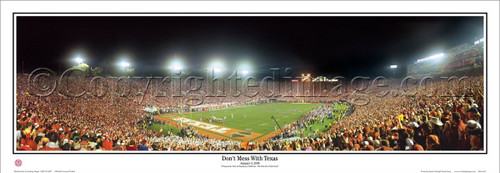 Texas Longhorns "National Champions" Panoramic Poster