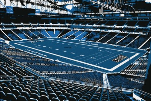 Ford Field - Detroit Lions Canvas Print