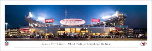 Kansas City Chiefs at Arrowhead Stadium "Exterior" Panoramic Poster
