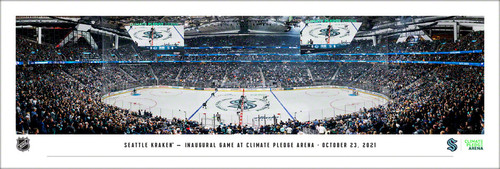 Seattle Kraken at Climate Pledge Arena Panoramic Poster