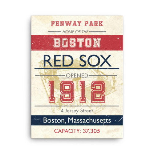 Boston Red Sox Fenway Park Subway Print - Vintage Ontario Baseball Art