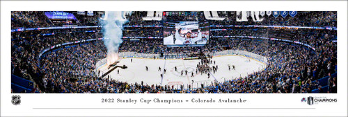 2022 Stanley Cup Champions Colorado Avalanche Panoramic Poster