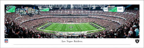 Las Vegas Raiders Allegiant Stadium Vintage Football Print