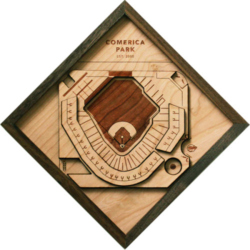 Comerica Park Wooden Diamond