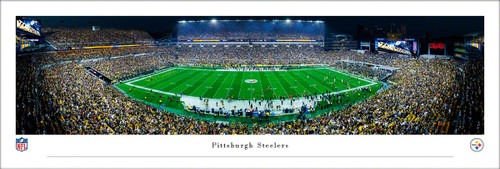 Pittsburgh Steelers "Night Game" at Acrisure Stadium Panoramic Poster