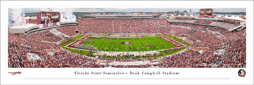 Florida State Seminoles vs Alabama Crimson Tide at Doak Campbell Stadium Panoramic Poster