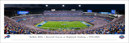 Buffalo Bills "Farewell Season at Highmark Stadium" Panoramic Poster