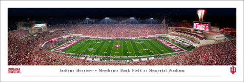 Indiana Hoosiers vs Illinois Fighting Illini at Memorial Stadium Panoramic Poster