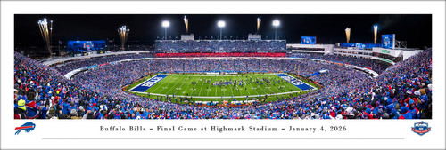 Buffalo Bills - Final Game at Highmark Stadium Panoramic Poster