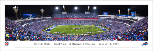 Buffalo Bills - Final Game at Highmark Stadium Panoramic Poster