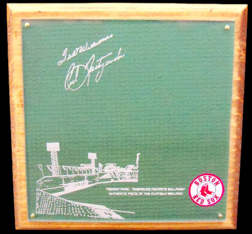 Fenway Park - Boston Red Sox Authentic Right Field Wall Pad Wall Plaque