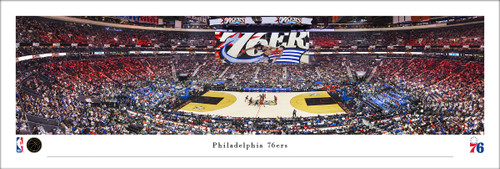 Philadelphia 76ers Throwboack at Xfinity Mobile Arena Panoramic Poster