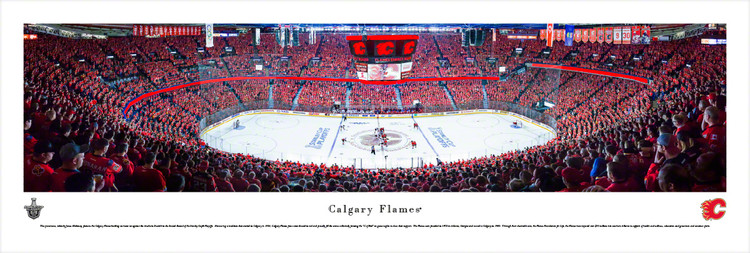 Calgary Flames at the ScotiaBank Saddledome Panorama Poster