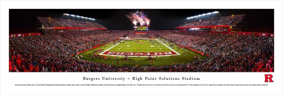 "Big Ten Debut" Rutgers Scarlet Knights Panorama Poster