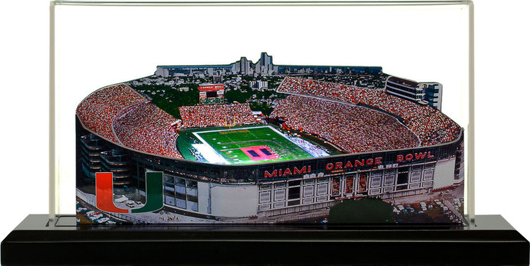 Miami Hurricanes/Orange Bowl 3D Stadium Replica
