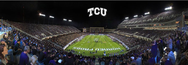 "EndZone" TCU Horned Frogs at Amon Carter Stadium Panoramic