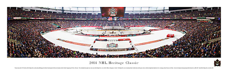 "2014 NHL Heritage Classic" Ottawa Senators Panorama Poster