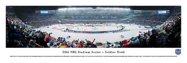 "2014 NHL Winter Classic" Soldier Field Panorama Poster