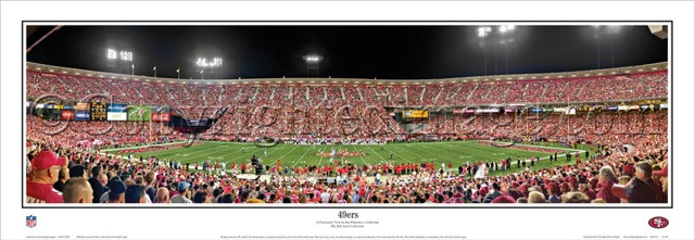 "49ers" San Francisco 49ers Panoramic Poster