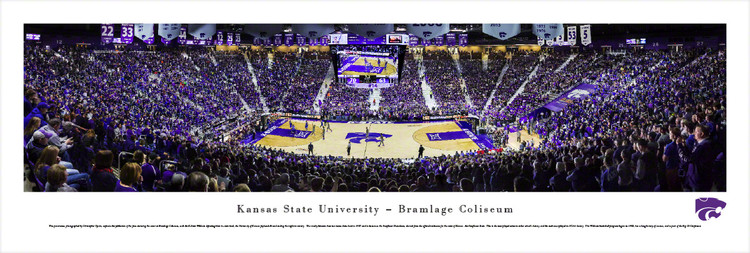Kansas State Wildcats at the Bramlage Coliseum Panorama Poster