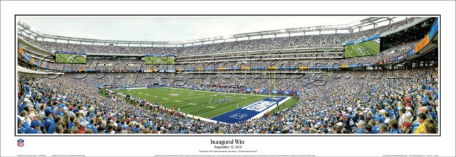 "Inaugural Win" New York Giants Panoramic Poster