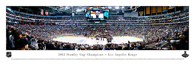 "2012 Stanley Cup Champions" Los Angeles Kings Panorama Poster
