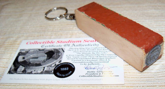 Cleveland Municipal Stadium Seat Slim Keyring
