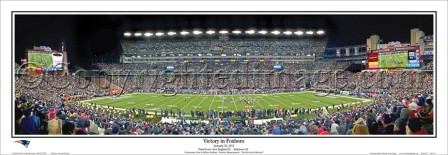 "Victory in Foxboro" 2012 AFC Championship Game Panoramic Poster
