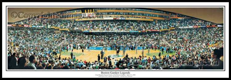 "Boston Garden Legends" Boston Celtics Panoramic Poster