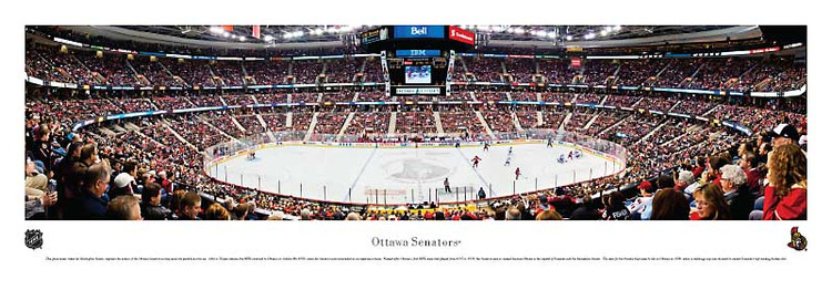 Ottawa Senators at Scotiabank Place Panoramic Poster