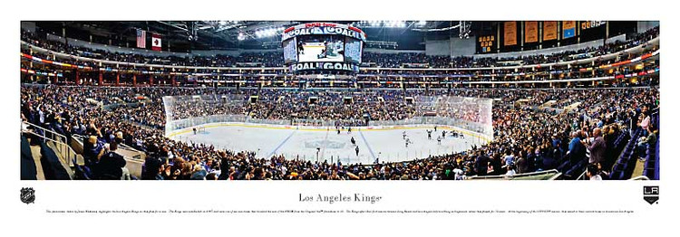 Los Angeles Kings at the Staples Center Panoarmic Poster