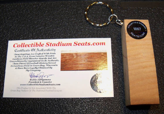Lambeau Field Seat Slim Keyring