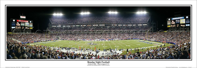 "Monday Night Football" Tennessee Titans Panoramic Poster