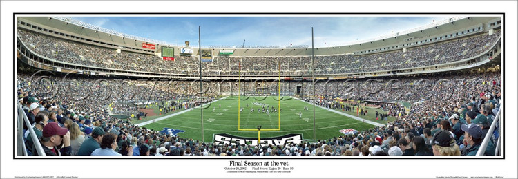 "Final Season at the Vet" Philadelphia Eagles Panoramic Poster