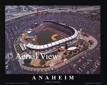 Angel Stadium Aerial Poster