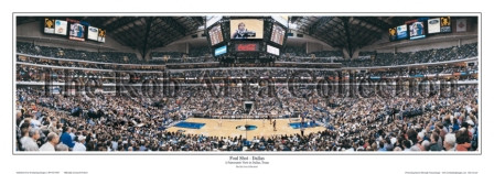 "Foul Shot" Dallas Mavericks Panoramic Poster