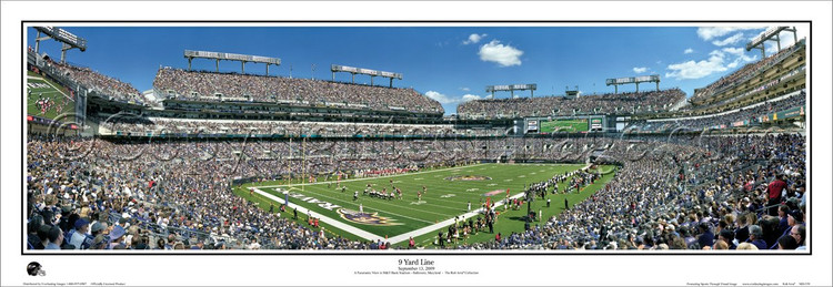 "9 Yard Line" Baltimore Ravens Panoramic Poster