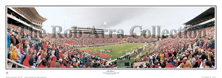 "Ole Miss" University of Mississippi Panoramic Poster