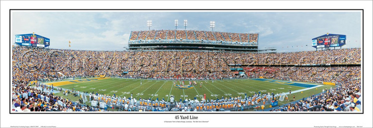 "45 Yard Line" LSU Tigers Panoramic Poster
