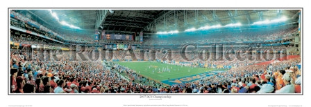 "2007 BCS Championship" Florida Gators Panoramic Poster