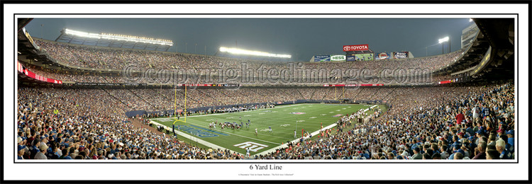 "6 Yard Line" Giants Stadium Panoramic Poster