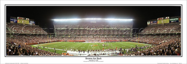 "Browns are Back" Opening Game 9/12/99 Panoramic Poster