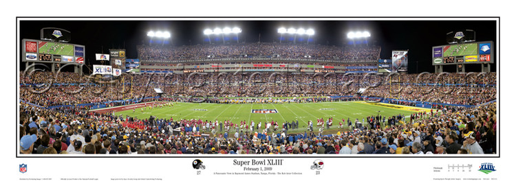"Super Bowl XLIII" Steelers Panoramic Poster