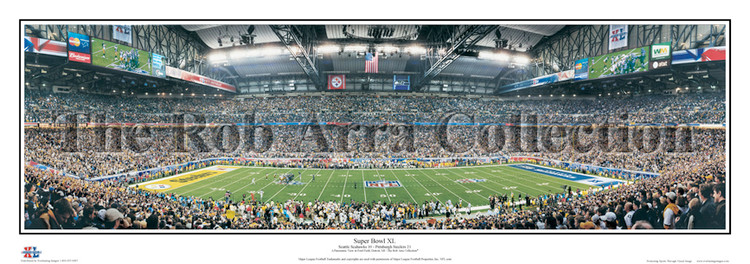 "Super Bowl XL" Pittsburgh Steelers Panoramic Poster