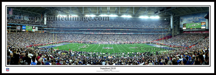 "Super Bowl XLII" New York Giants Panoramic Poster