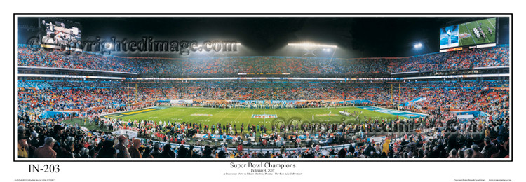 "Super Bowl Champions" Colts Panoramic Poster