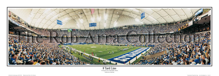 "8 Yard Line" Indianapolis Colts Panoramic Poster
