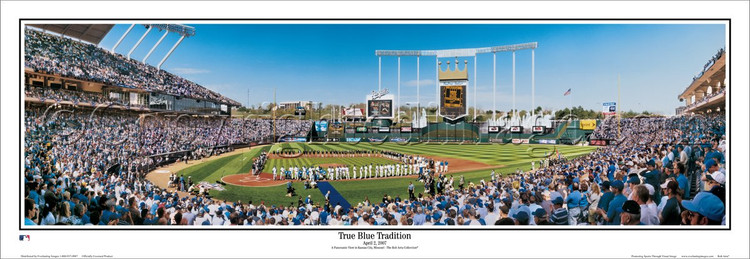 "True Blue Tradition" Kansas City Royals Panoramic Framed Poster