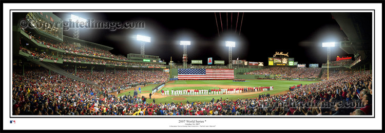 "2007 World Series" Boston Red Sox Panoramic Framed Poster