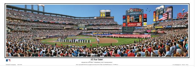"2013 MLB All-Star Game" Citi Field Panoramic Framed Poster